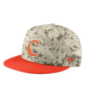Men's Camo Clemson Tigers Aero True Baseball Performance Fitted Hat by NIKE