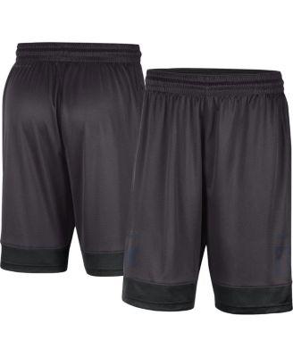 Men's Charcoal Michigan Wolverines Performance Fast Break Shorts by NIKE