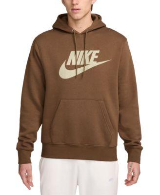 Men's Club Fleece Standard-Fit Logo-Print Hoodie by NIKE