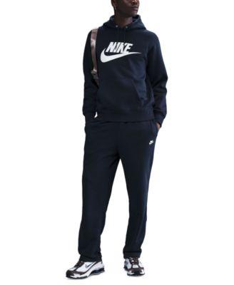 Men's Club Fleece Standard-Fit Logo-Print Hoodie by NIKE