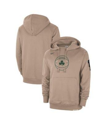 Men's Cream Distressed Boston Celtics 2023/24 City Edition Courtside Standard Issue Pullover Hoodie by NIKE