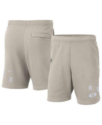 Men's Cream Michigan State Spartans Fleece Shorts by NIKE