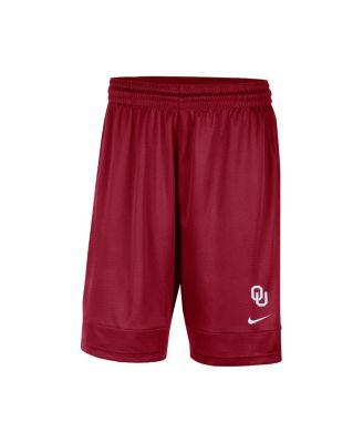 Men's Crimson Oklahoma Sooners Fast Break Team Performance Shorts by NIKE