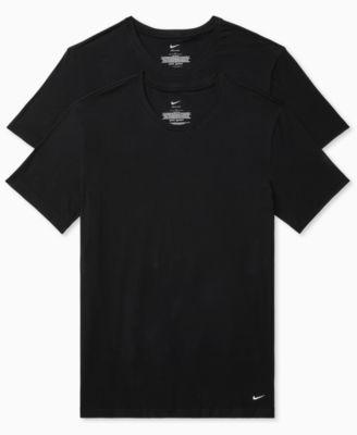 Men's Dri-FIT Essential Cotton Stretch Crewneck Undershirts, 2-Pack by NIKE