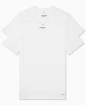 Men's Dri-FIT Essential Cotton Stretch Crewneck Undershirts, 2-Pack by NIKE