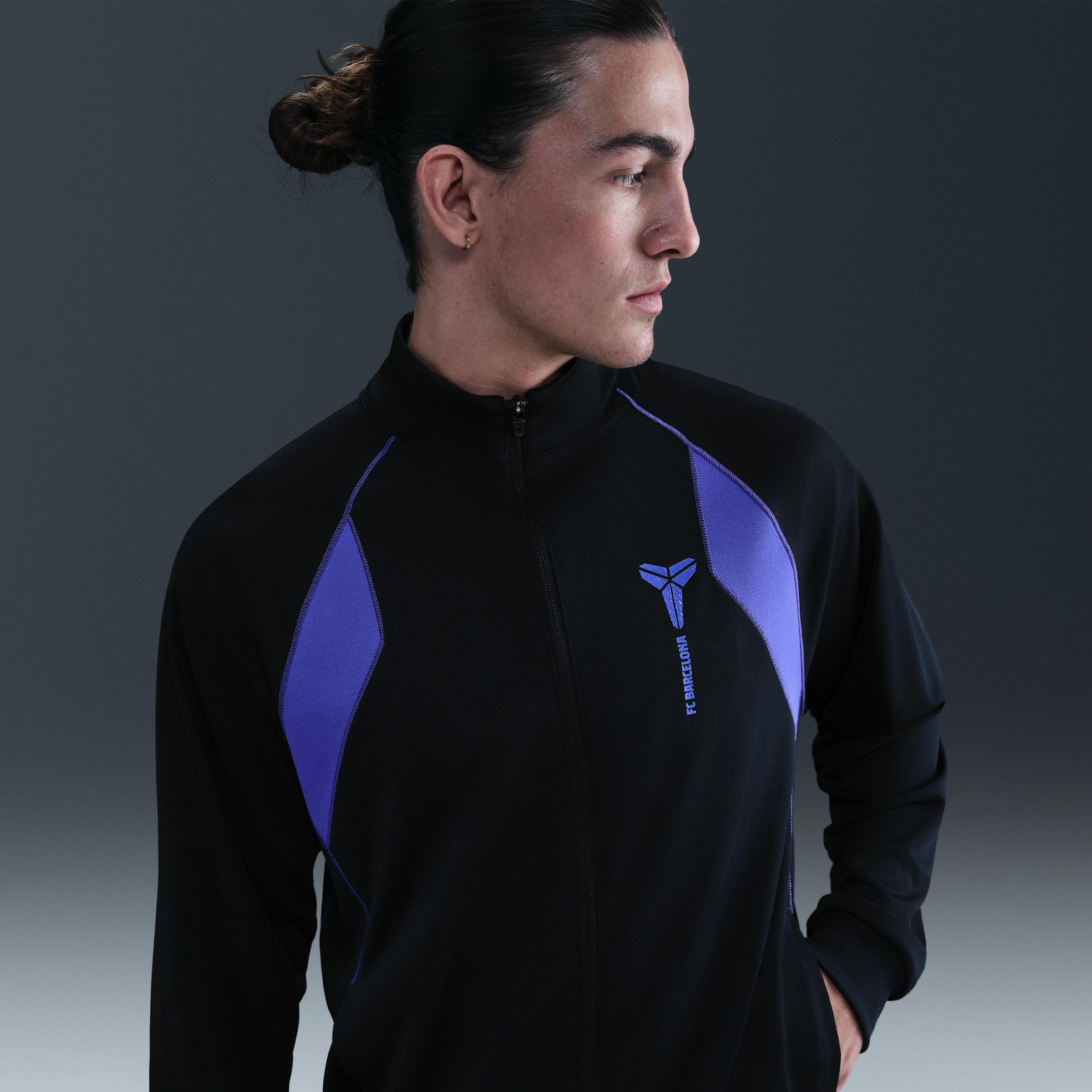 Men's Nike FC Barcelona Away Kobe Dri-FIT Soccer Jacket by NIKE
