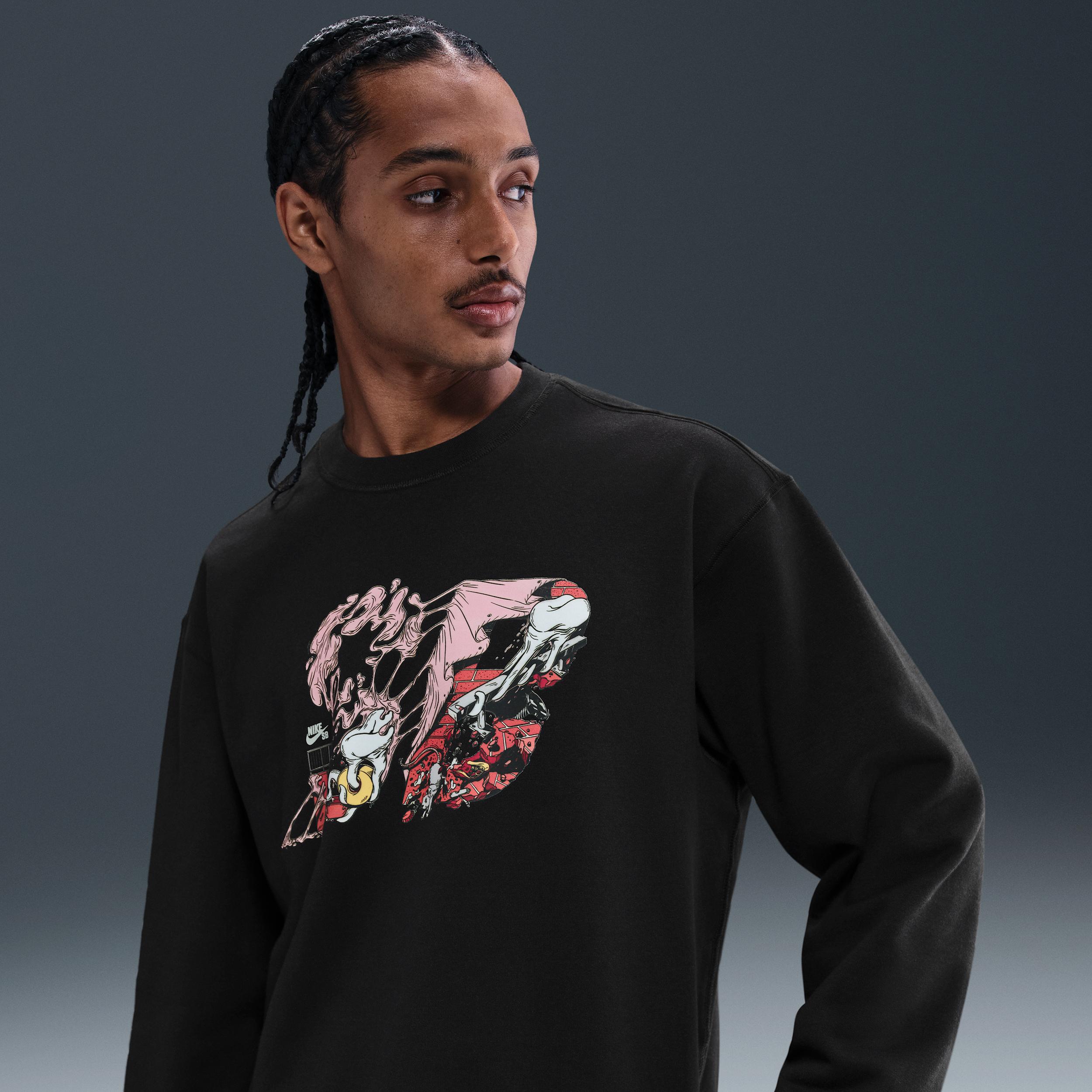 Men's Nike SB Fleece Skate Crew by NIKE