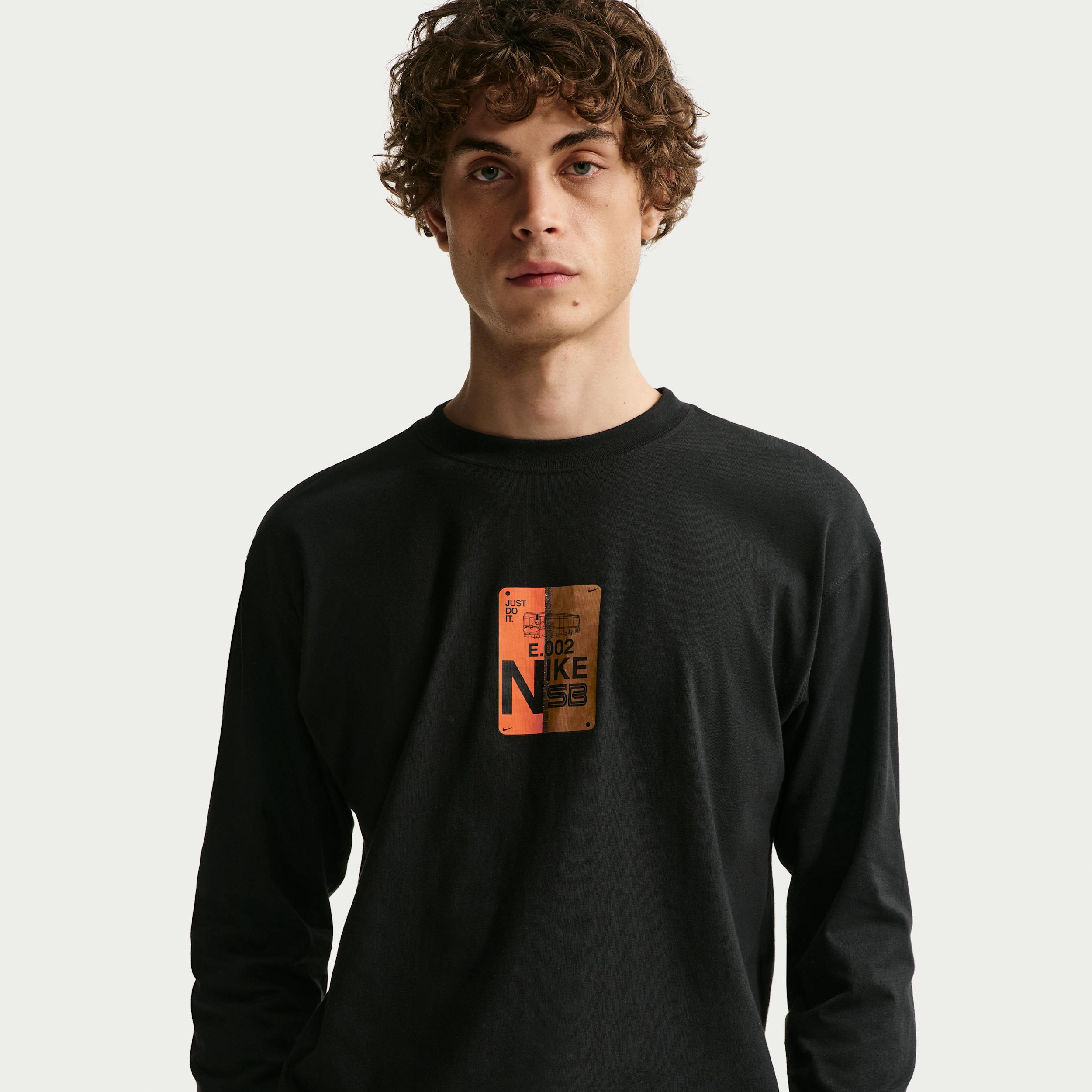 Men's Nike SB Long-Sleeve Loose Skate T-Shirt by NIKE