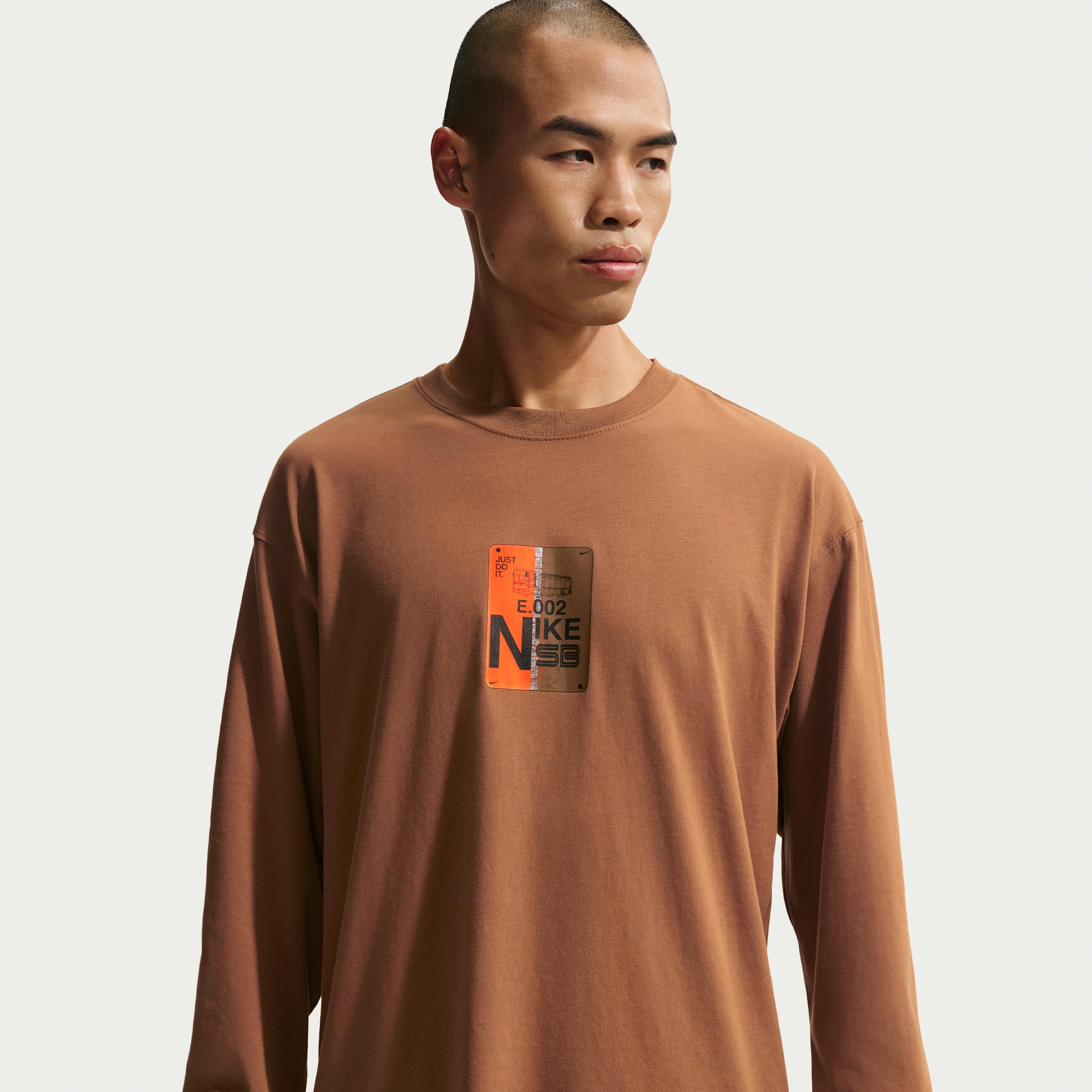 Men's Nike SB Long-Sleeve Loose Skate T-Shirt by NIKE