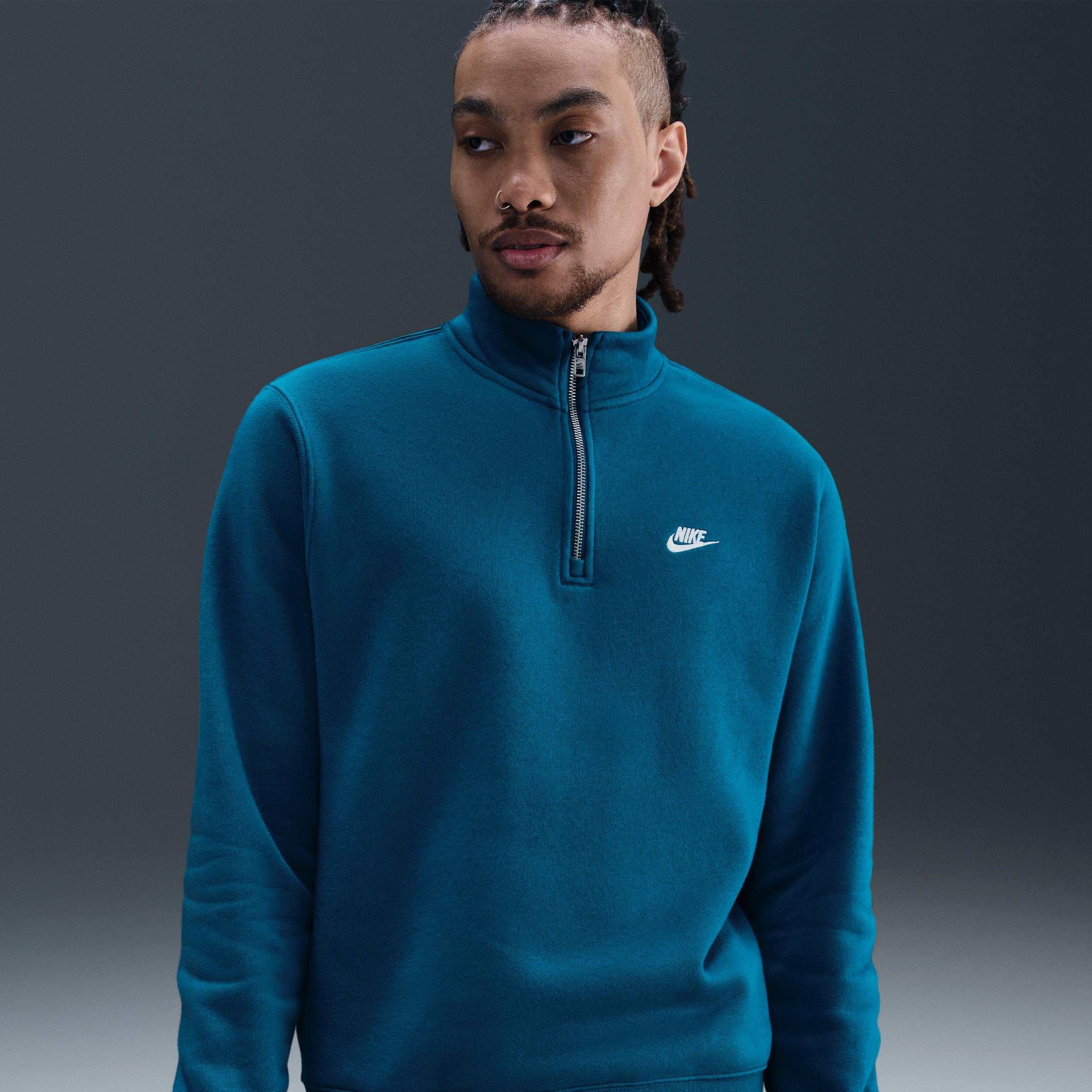 Men's Nike Sportswear Club 1/2-Zip Fleece Top by NIKE