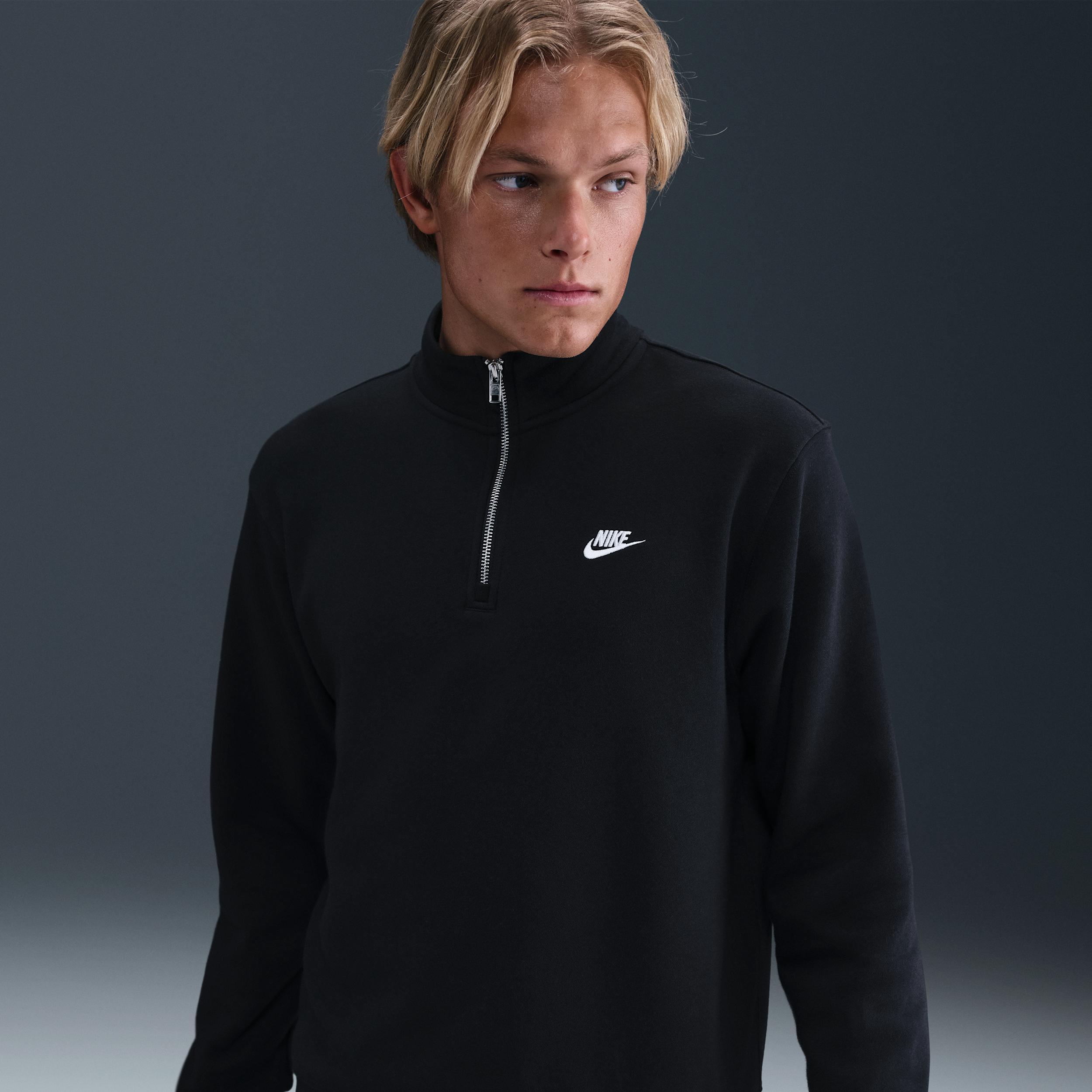 Men's Nike Sportswear Club 1/2-Zip Fleece Top by NIKE