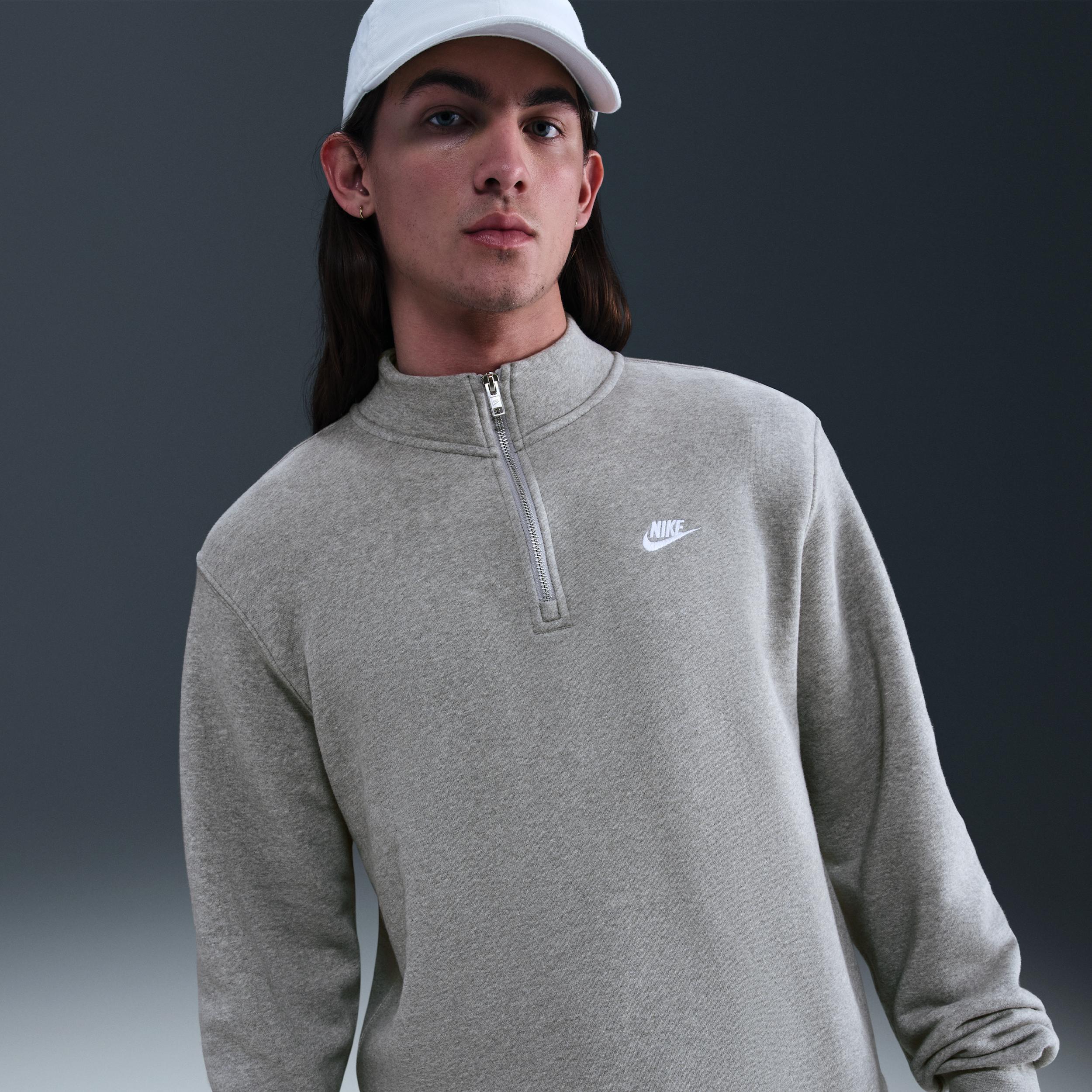Men's Nike Sportswear Club 1/2-Zip Fleece Top by NIKE