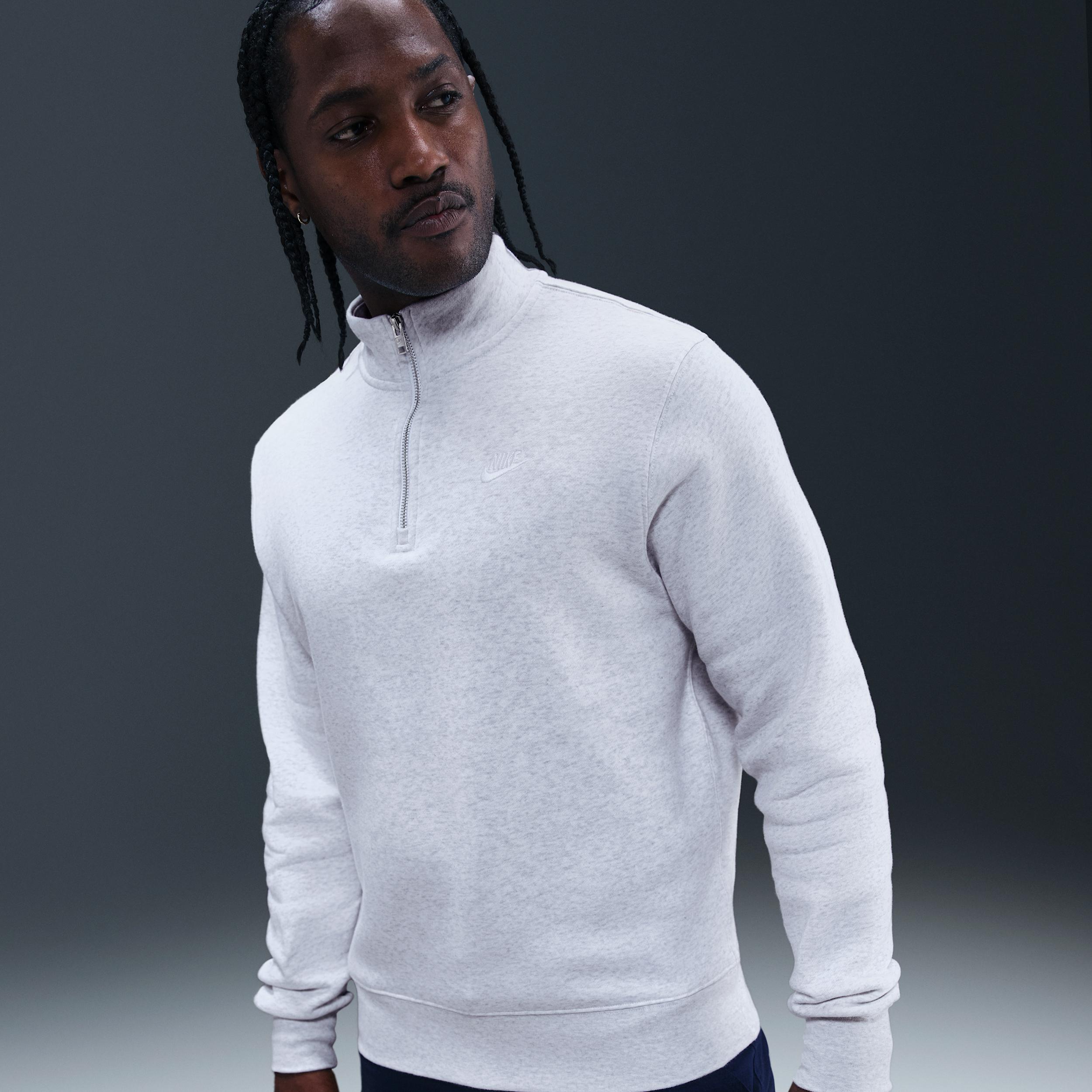 Men's Nike Sportswear Club 1/2-Zip Fleece Top by NIKE