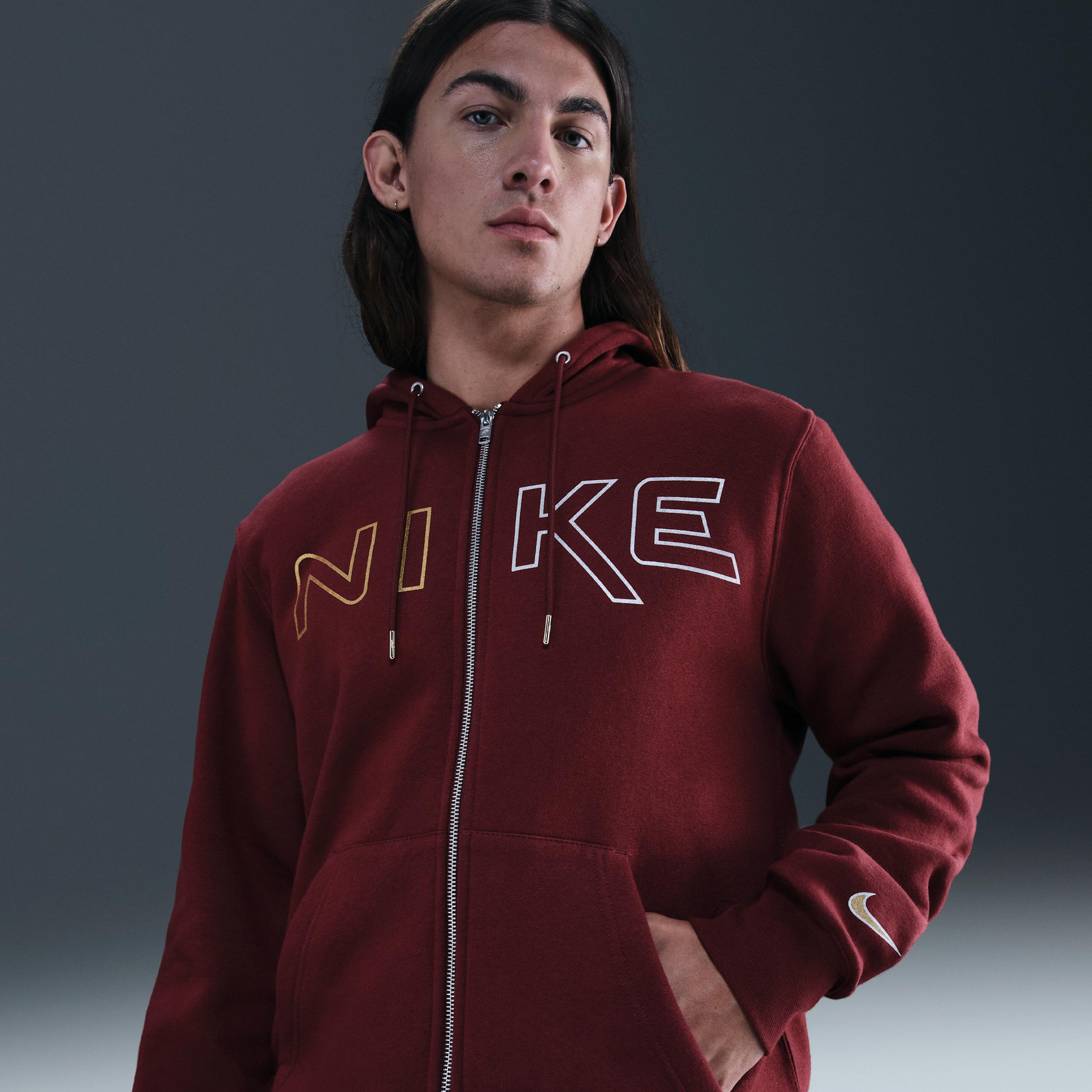 Men's Nike Sportswear Club Full-Zip Fleece Hoodie by NIKE