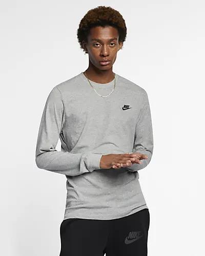 Men's Nike Sportswear Club Long-Sleeve T-Shirt by NIKE