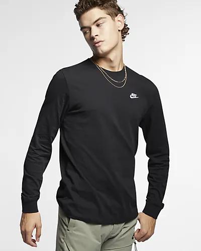 Men's Nike Sportswear Club Long-Sleeve T-Shirt by NIKE
