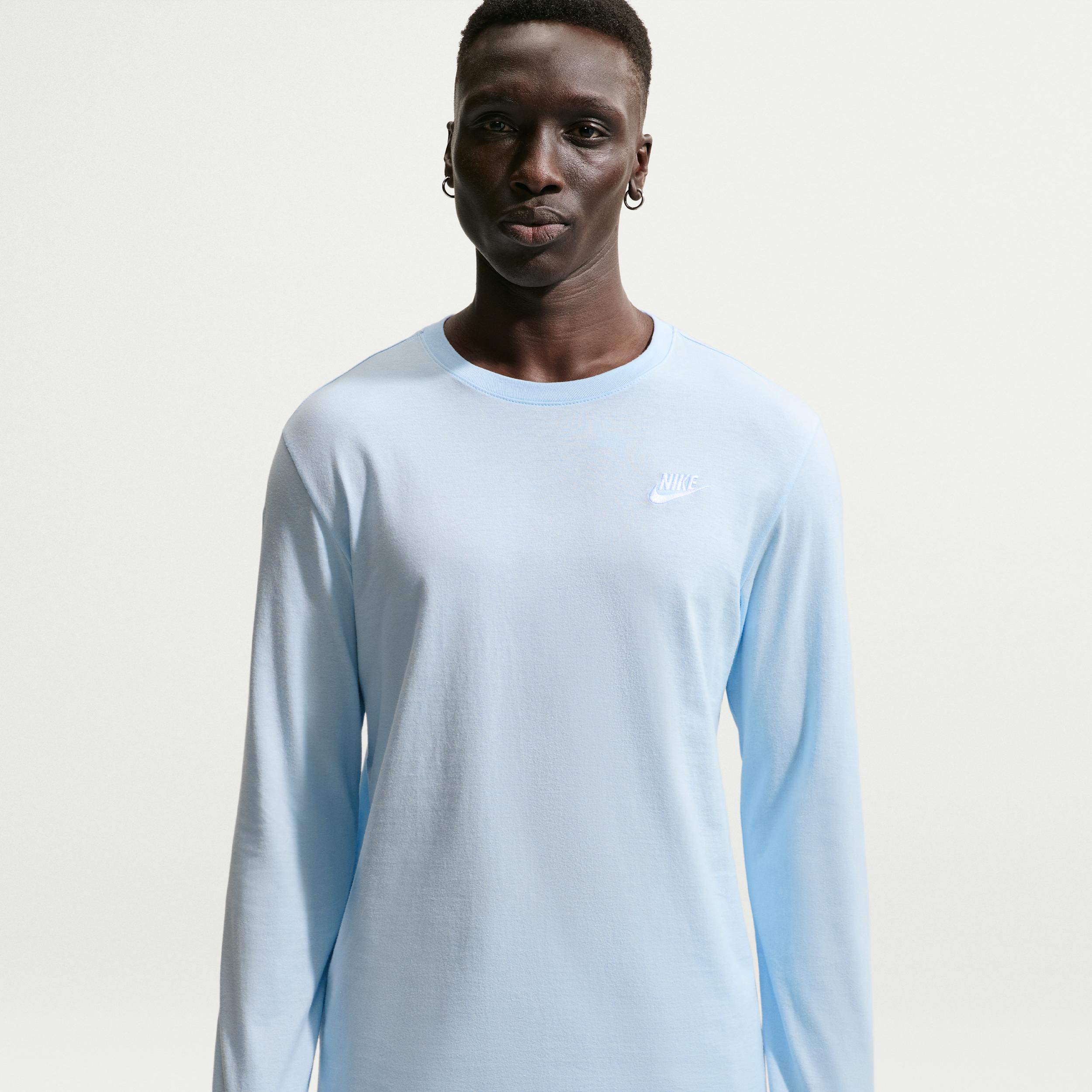 Men's Nike Sportswear Club Long-Sleeve T-Shirt by NIKE