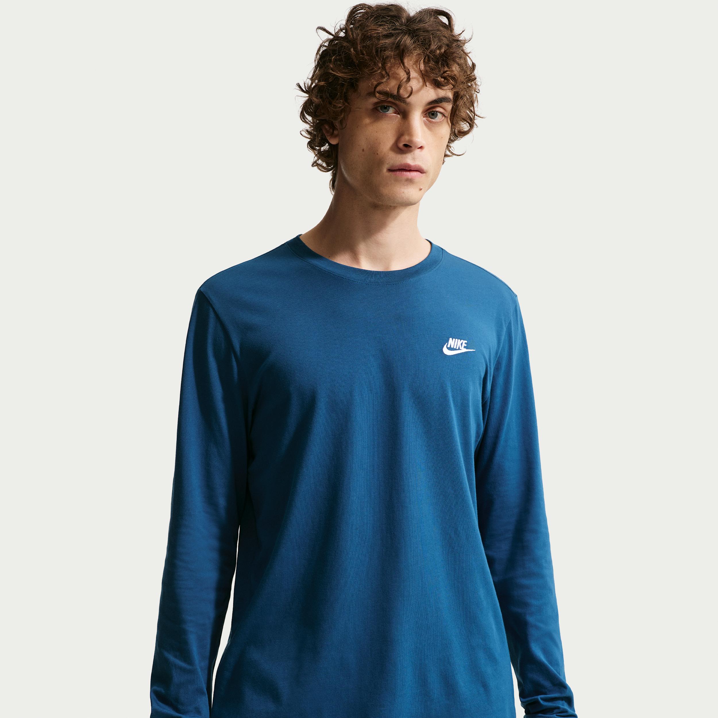 Men's Nike Sportswear Club Long-Sleeve T-Shirt by NIKE