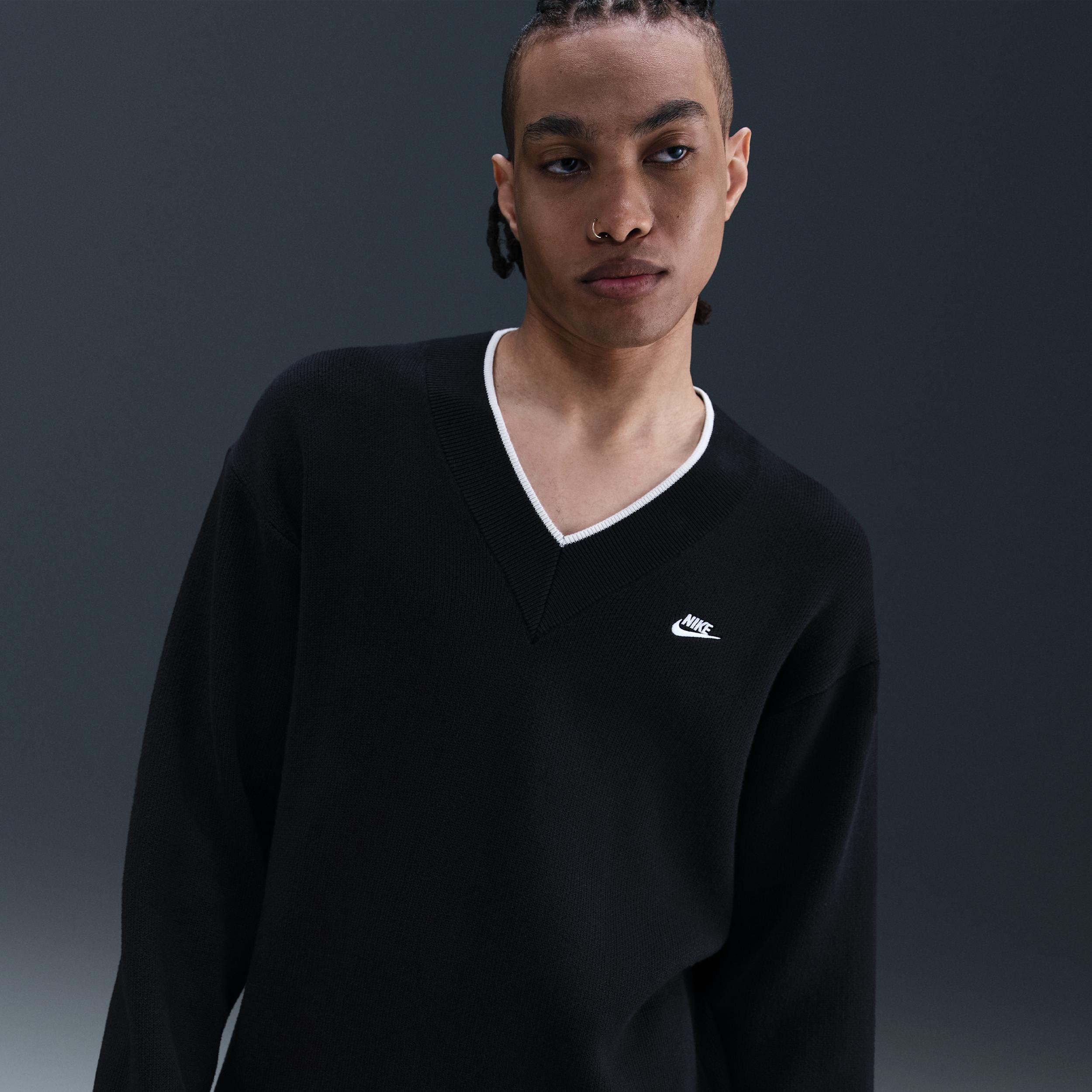Men's Nike Sportswear Club V-Neck Sweater by NIKE