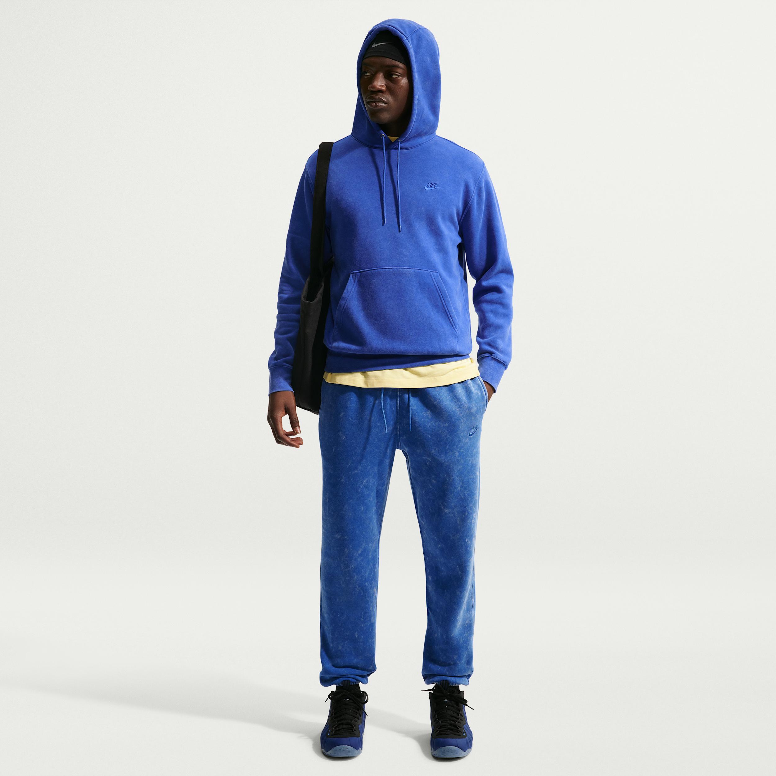 Men's Nike Sportswear Club Washed Cuffed Fleece Pants by NIKE