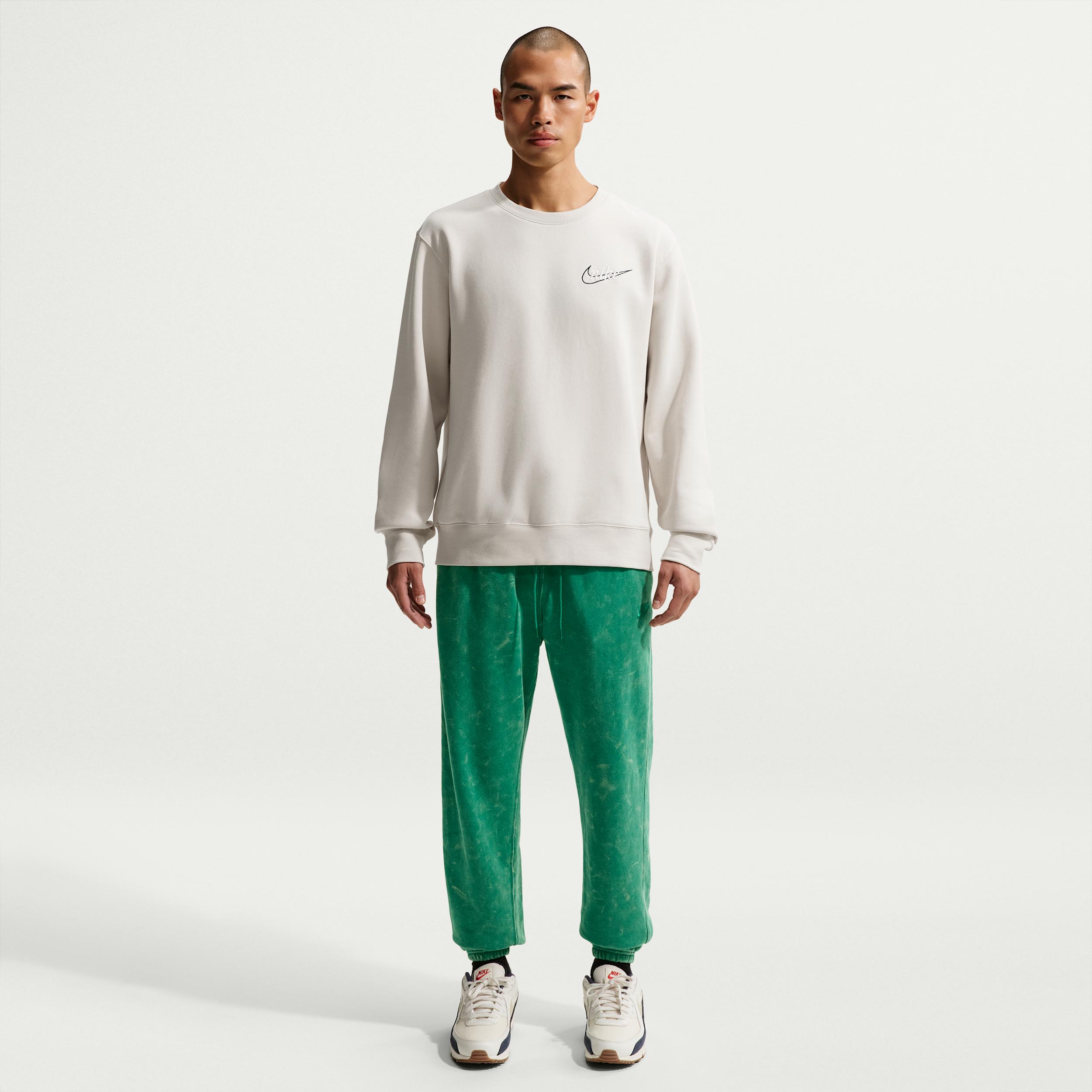 Men's Nike Sportswear Club Washed Cuffed Fleece Pants by NIKE