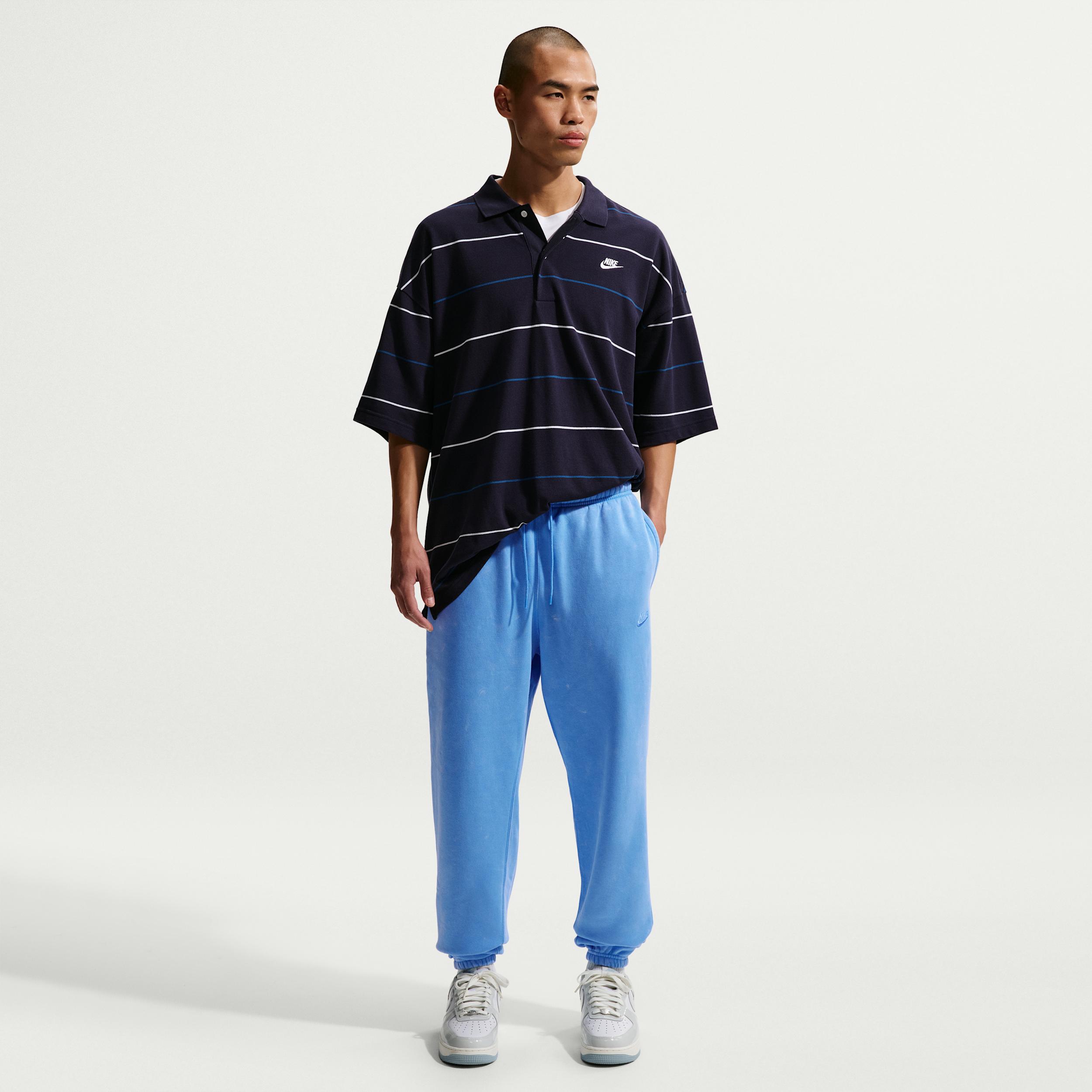 Men's Nike Sportswear Club Washed Cuffed Fleece Pants by NIKE