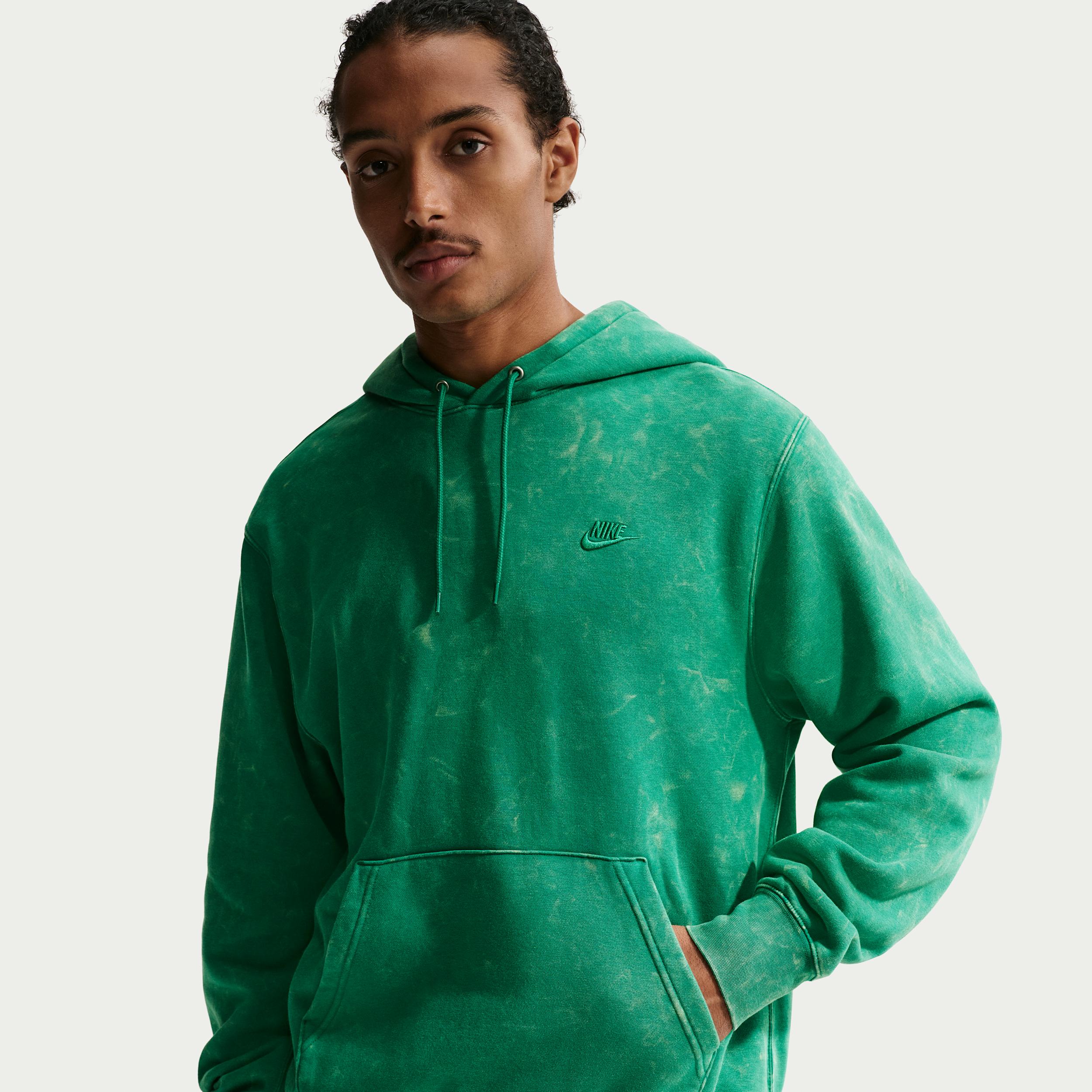 Men's Nike Sportswear Club Washed Fleece Hoodie by NIKE