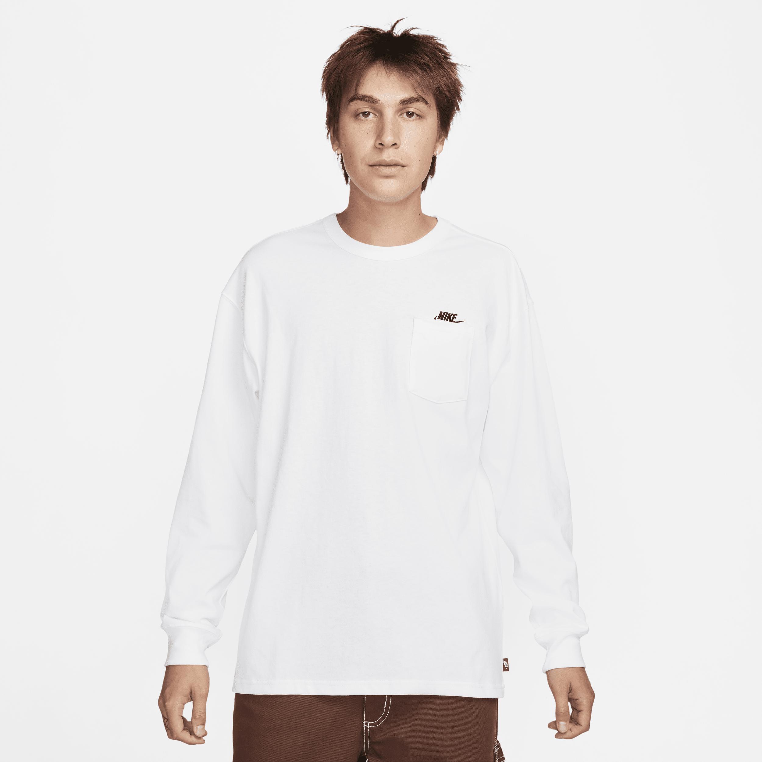 Men's Nike Sportswear Premium Essentials Long-Sleeve Pocket T-Shirt by NIKE