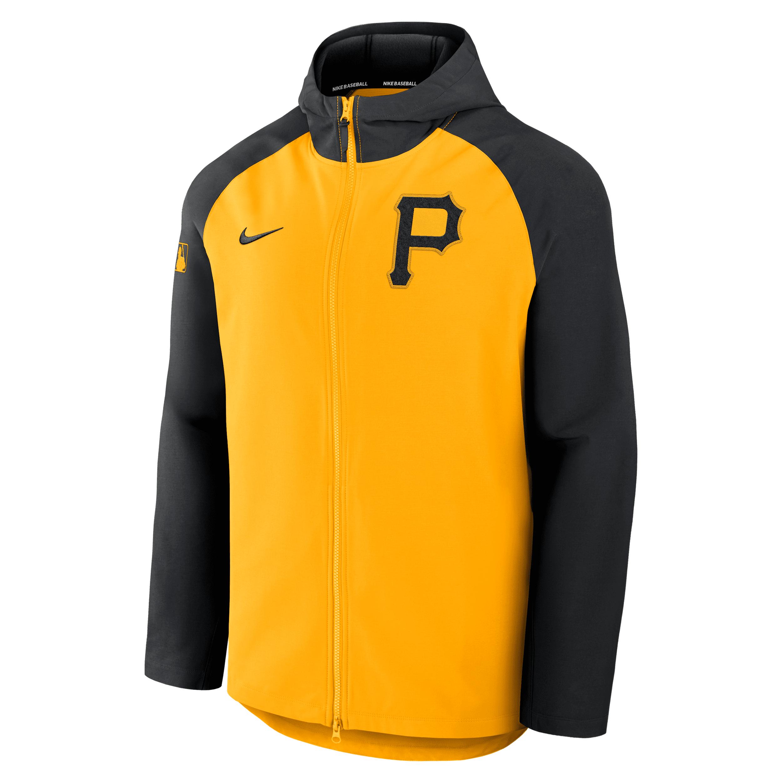 Men's Pittsburgh Pirates Authentic Collection Menâs Nike Therma MLB Full-Zip Jacket by NIKE