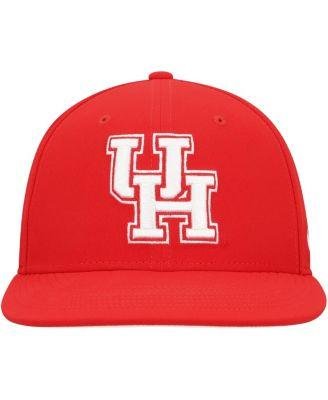 Men's Red Houston Cougars True AeroBill Performance Fitted Hat by NIKE