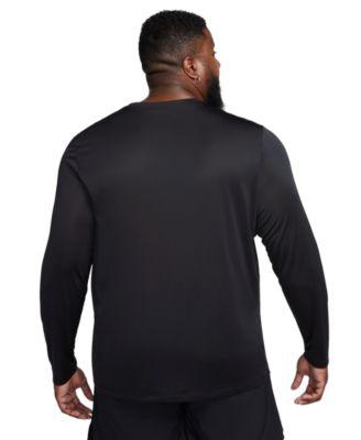 Men's Relaxed-Fit Long-Sleeve Fitness T-Shirt by NIKE