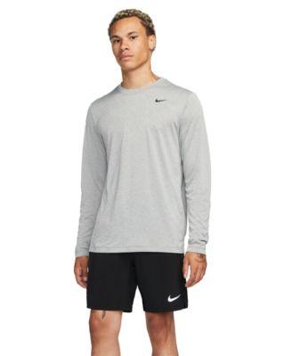 Men's Relaxed-Fit Long-Sleeve Fitness T-Shirt by NIKE