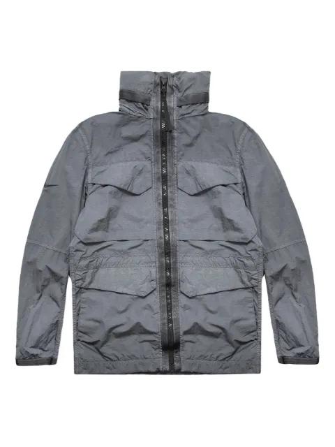 Men's Sportswear Tech Pack High Density M65 Zipper Jacket "Dark Grey - Black" by NIKE