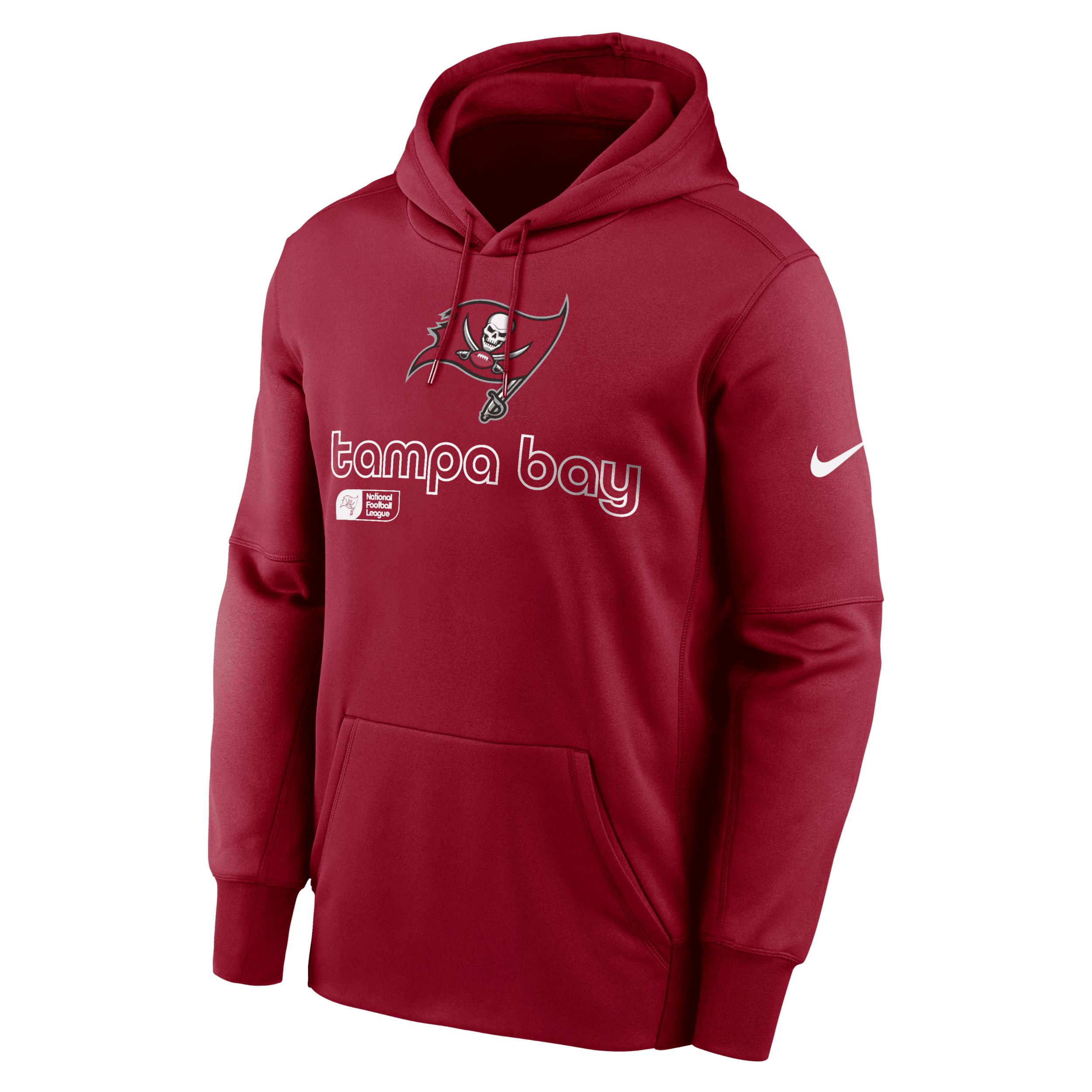 Men's Tampa Bay Buccaneers Menâs Nike Therma NFL Pullover Hoodie by NIKE