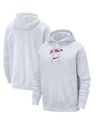 Men's White Houston Rockets 2023/24 City Edition Essential Club Pullover Hoodie by NIKE