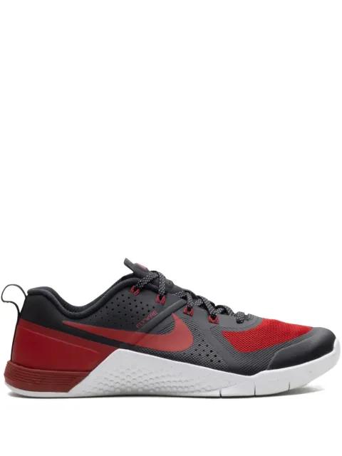 Metcon 1  "Banned - Black/Varsity Red/Wolf Grey" sneakers by NIKE