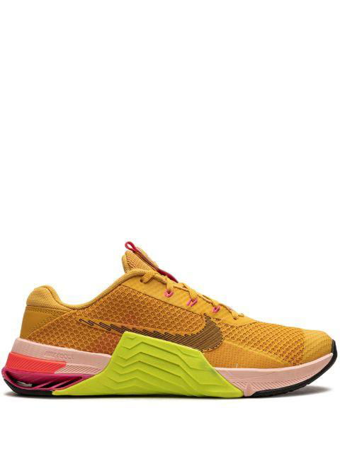 Metcon 7  "Pollen/Volt/Pale Coral/Black" sneakers by NIKE