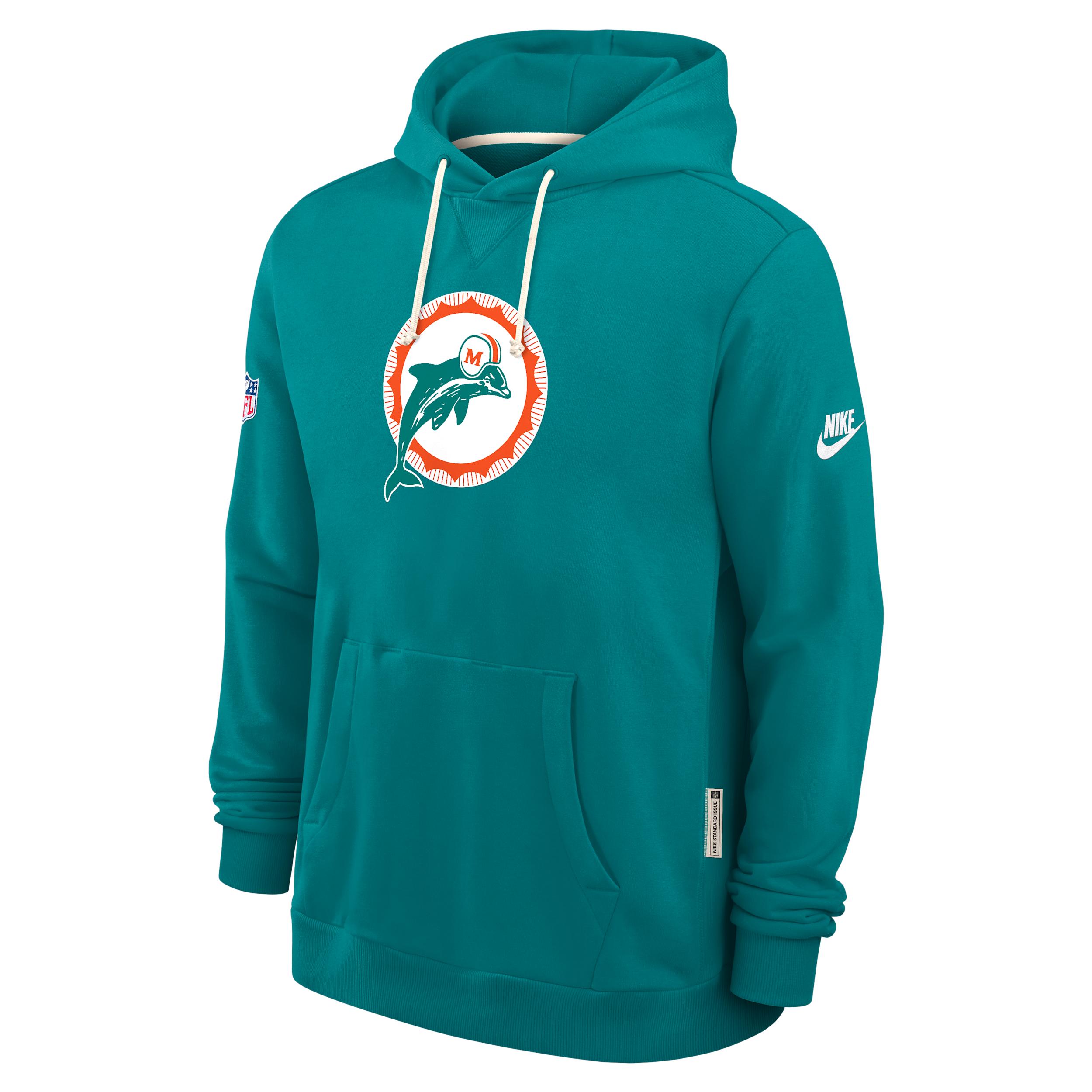 Miami Dolphins Alt Offensive Set Play Sideline Nike Men's Dri-FIT NFL Pullover Hoodie by NIKE