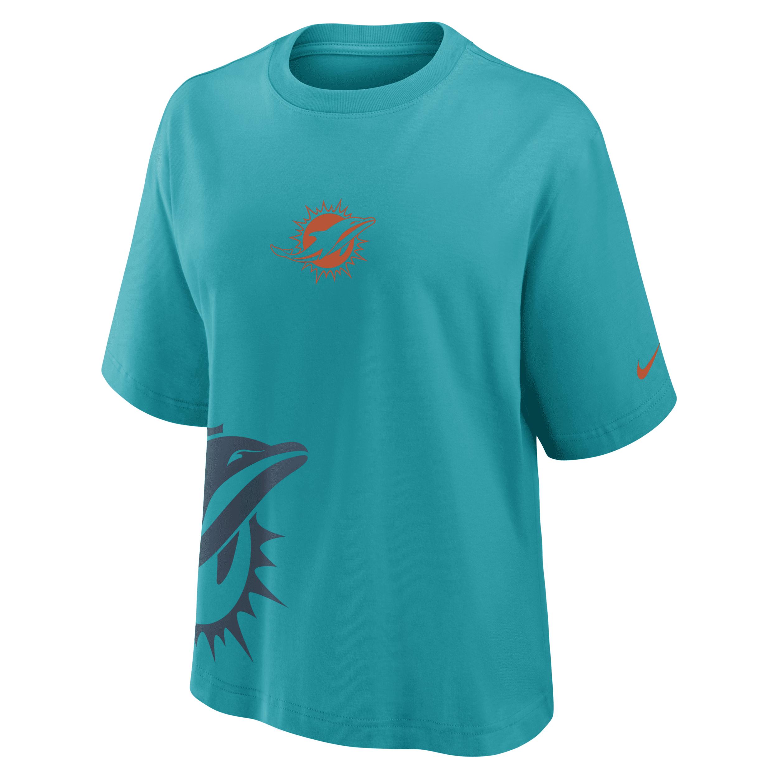 Miami Dolphins Boxy Nike Women's NFL T-Shirt by NIKE