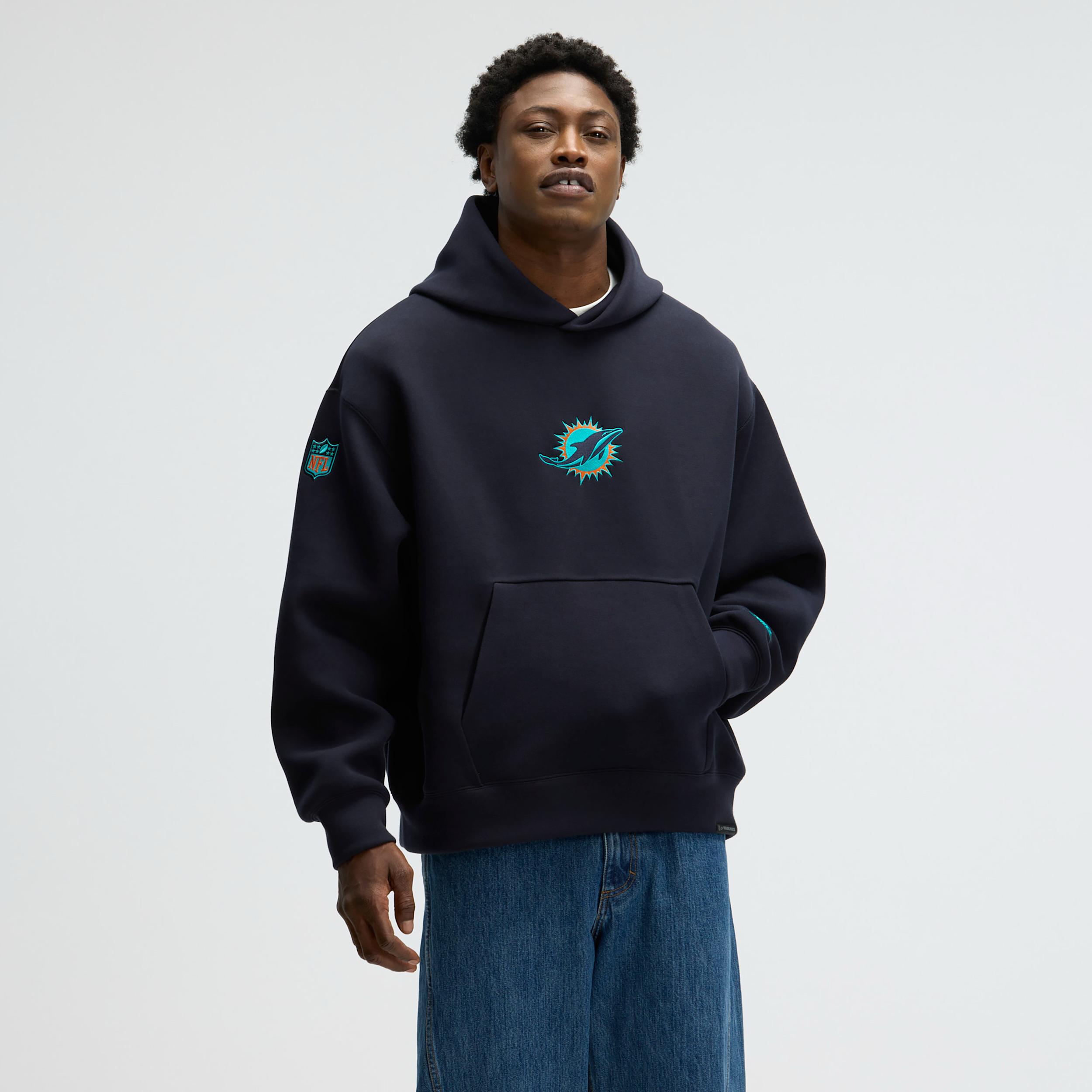 Miami Dolphins Rivalries Collection Oversized Tech Fleece Nike Men's NFL Pullover Hoodie by NIKE