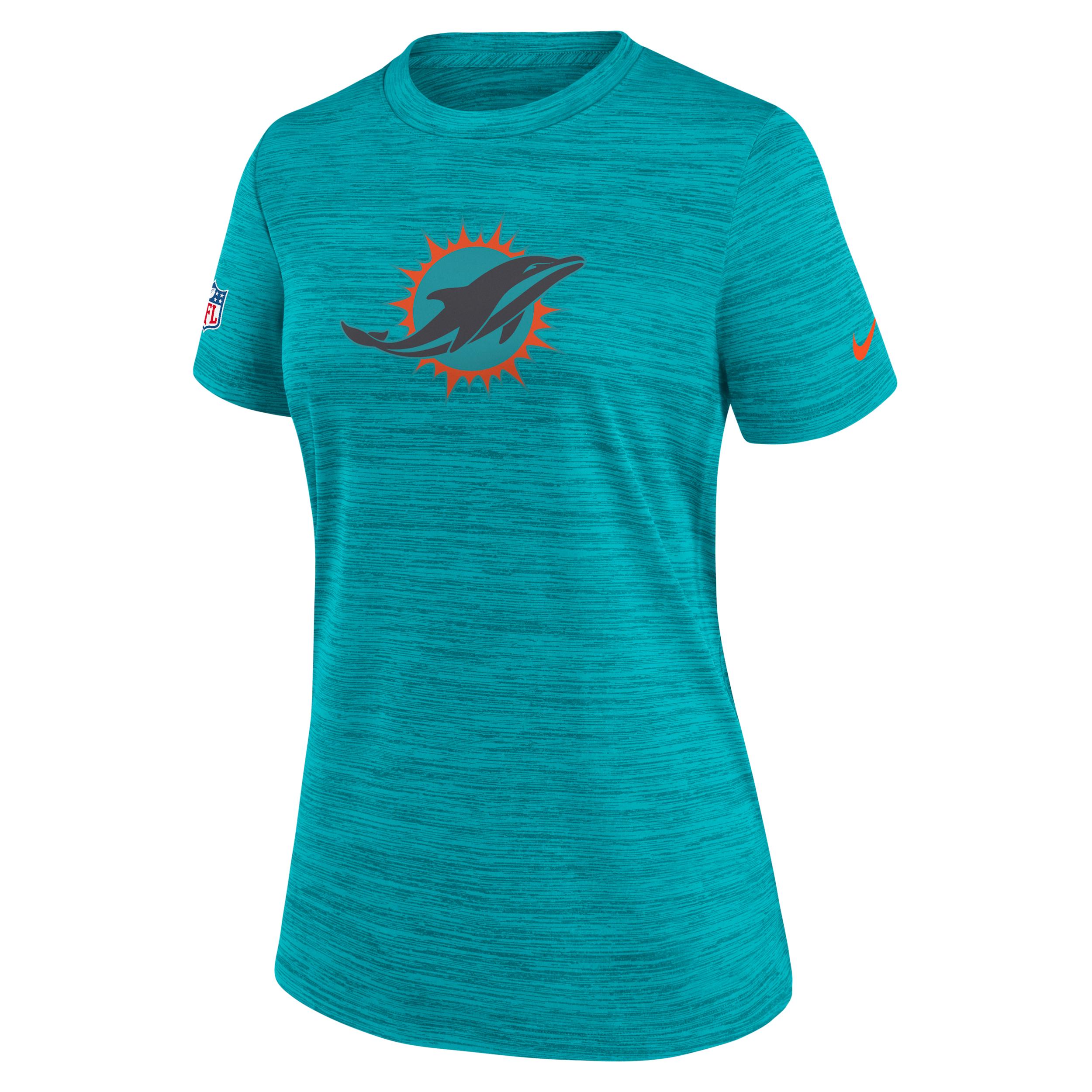 Miami Dolphins Rivalries Collection Sideline Velocity Nike Women's Dri-FIT NFL T-Shirt by NIKE