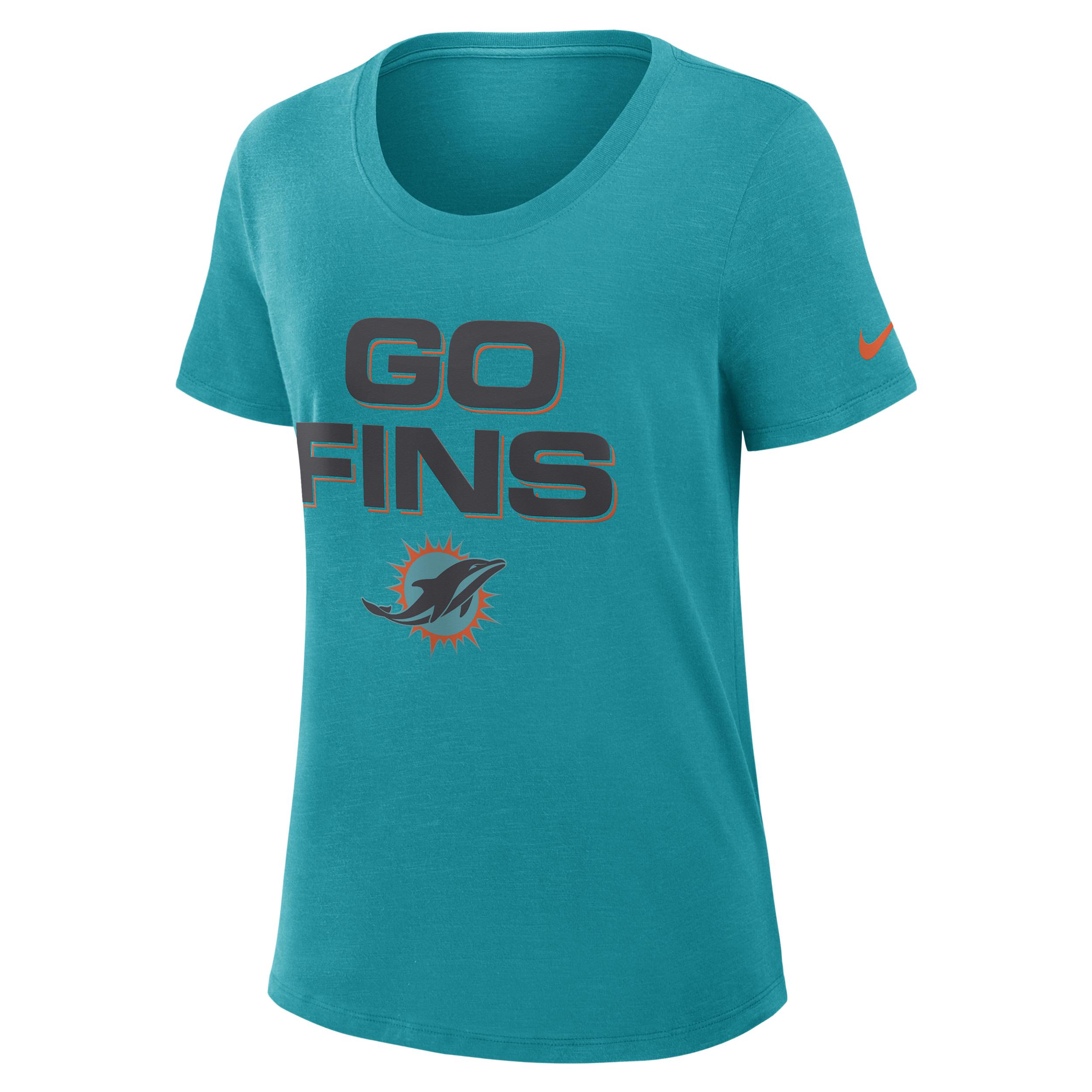 Miami Dolphins Rivalries Collection Slub Nike Women's Dri-FIT NFL T-Shirt by NIKE