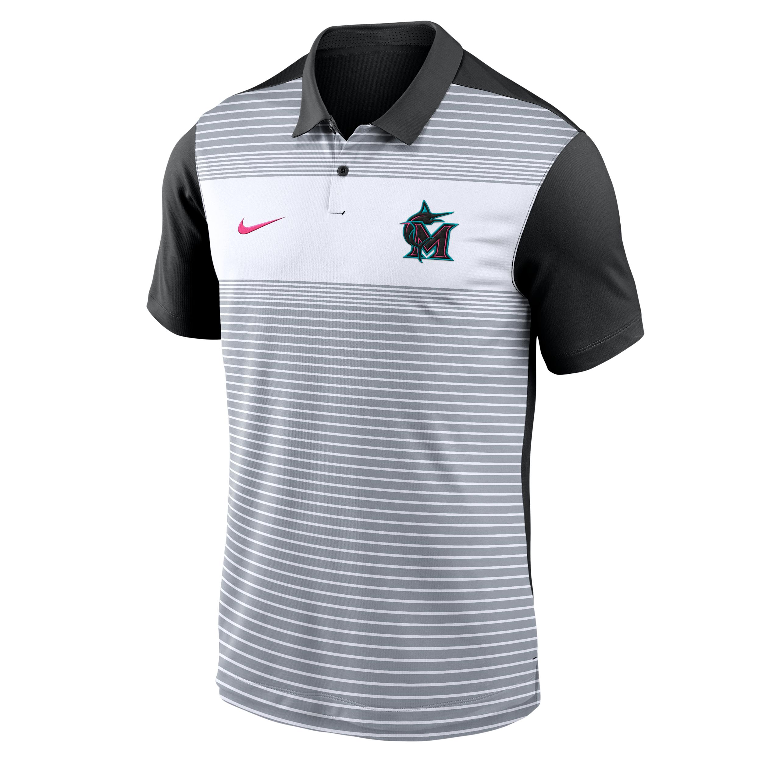 Miami Marlins City Connect Legacy Icon Vapor Nike Men's Dri-FIT MLB Polo by NIKE