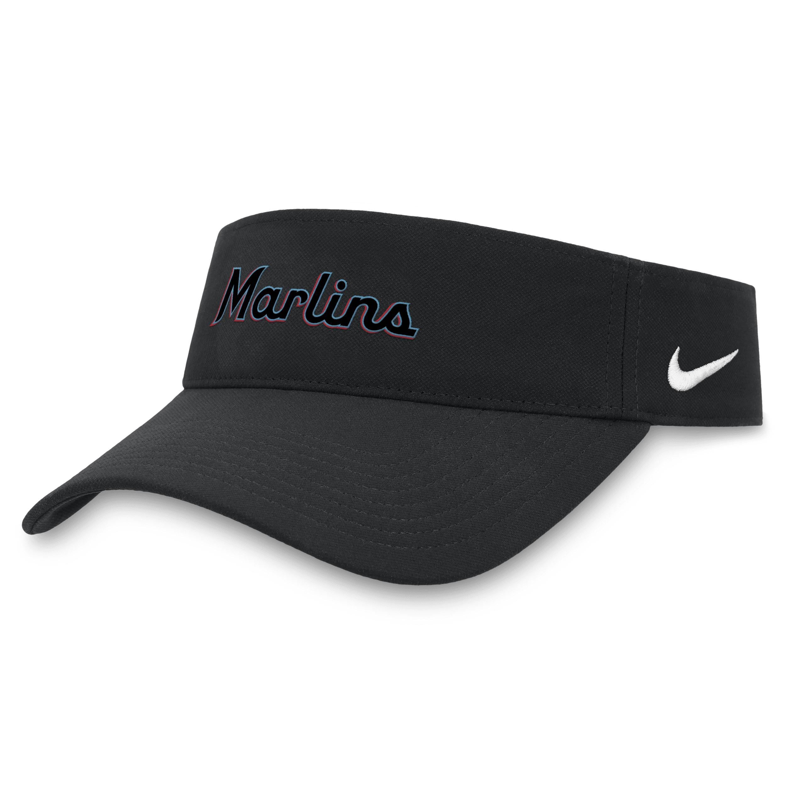 Miami Marlins Wordmark Nike Men's Dri-FIT MLB Visor by NIKE
