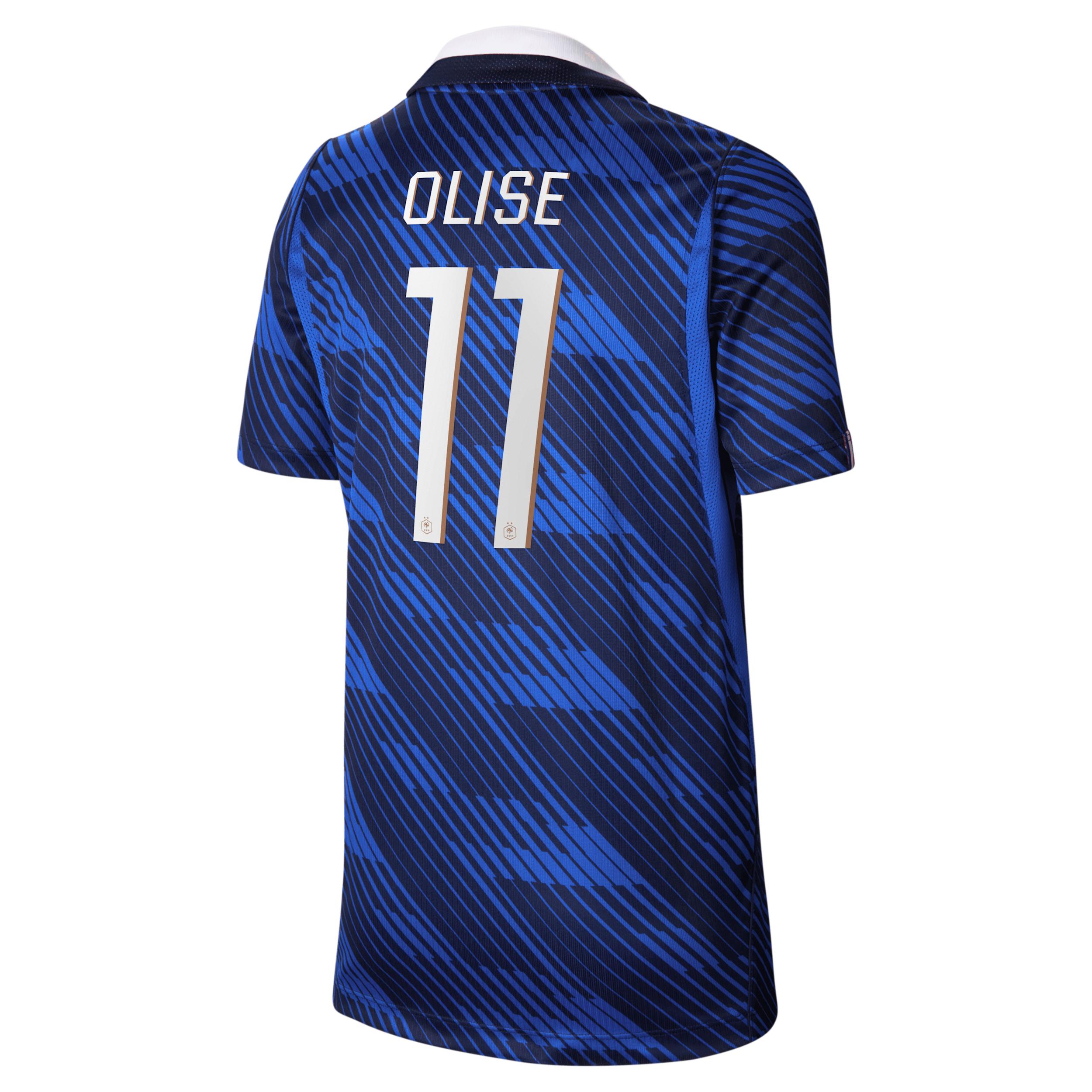 Michael Olise France National Team 2026 Stadium Home Big Kids' Nike Dri-FIT Soccer Jersey by NIKE