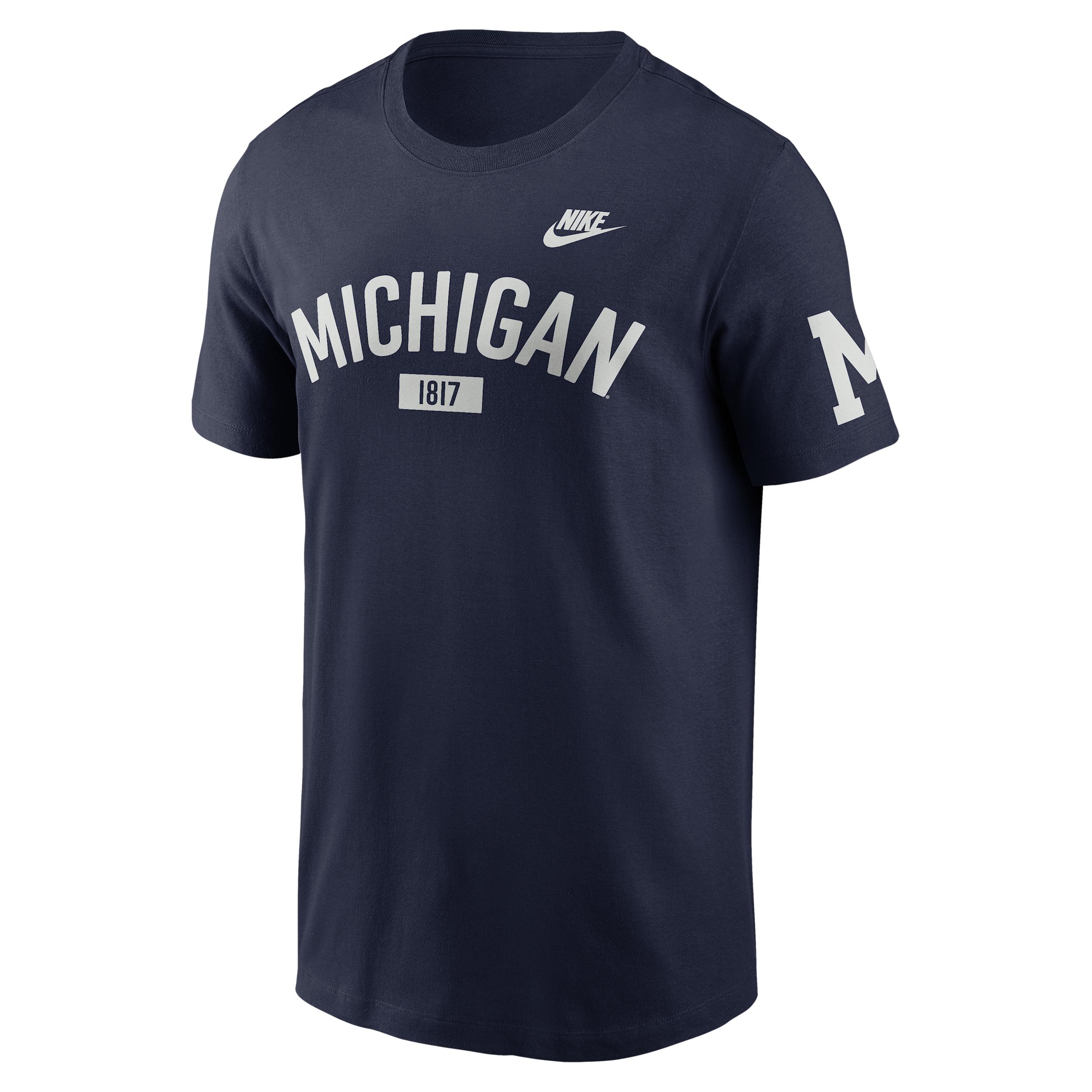 Michigan Legacy Arch 2-Hit Nike Men's College T-Shirt by NIKE