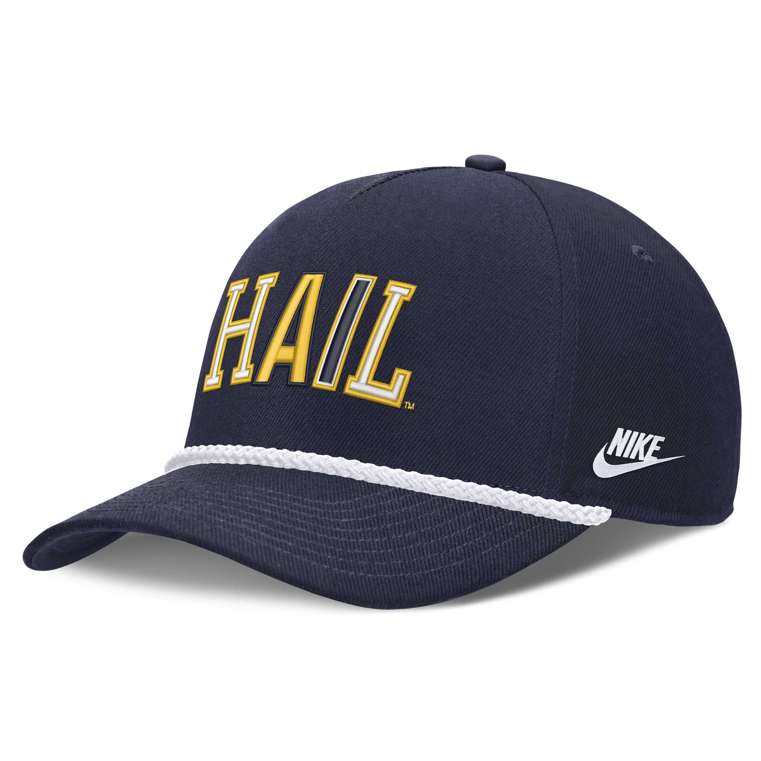 Michigan Legacy Basketball Rope Rise Nike Unisex College Adjustable Hat by NIKE