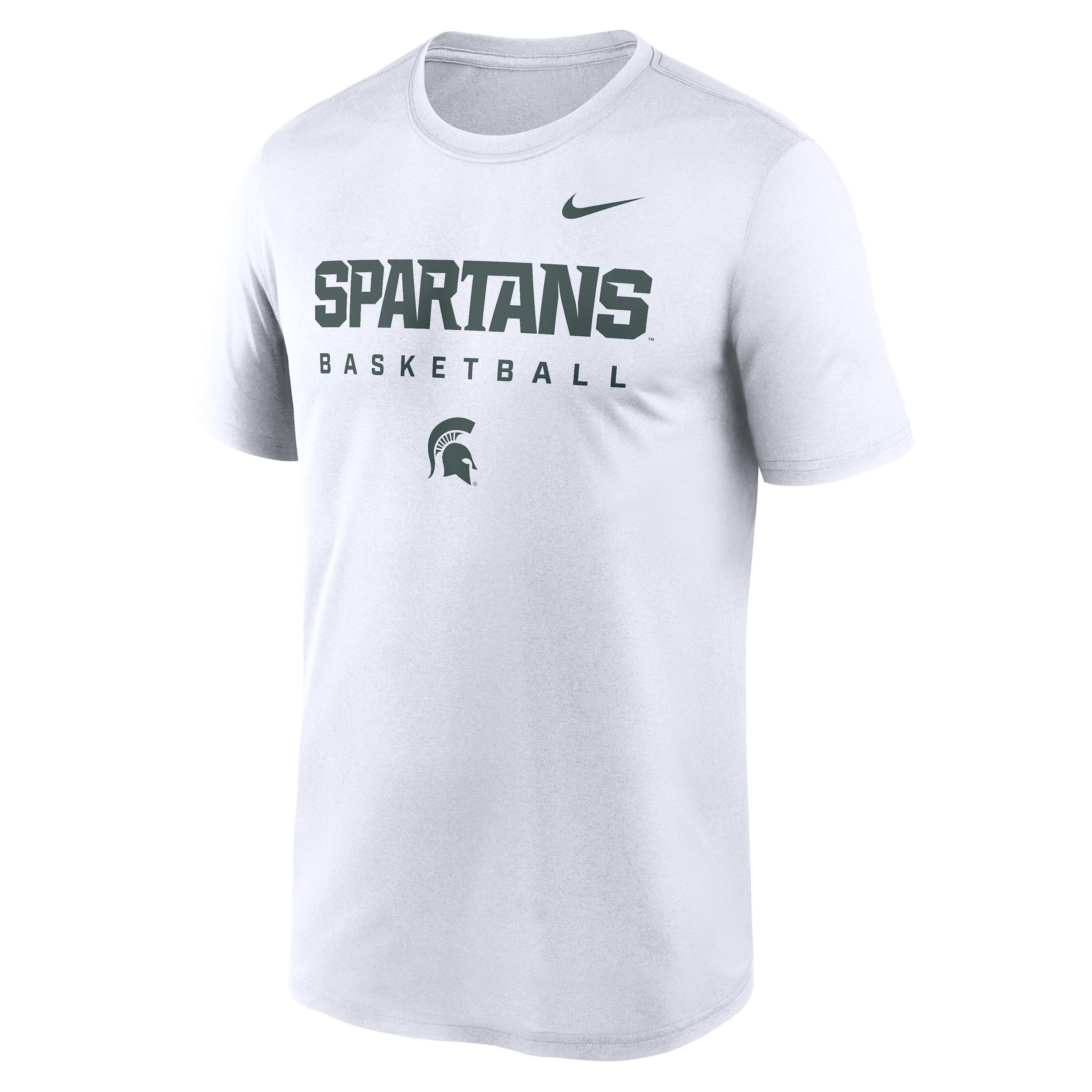 Michigan State Courtside Basketball Legend Nike Men's Dri-FIT College T-Shirt by NIKE
