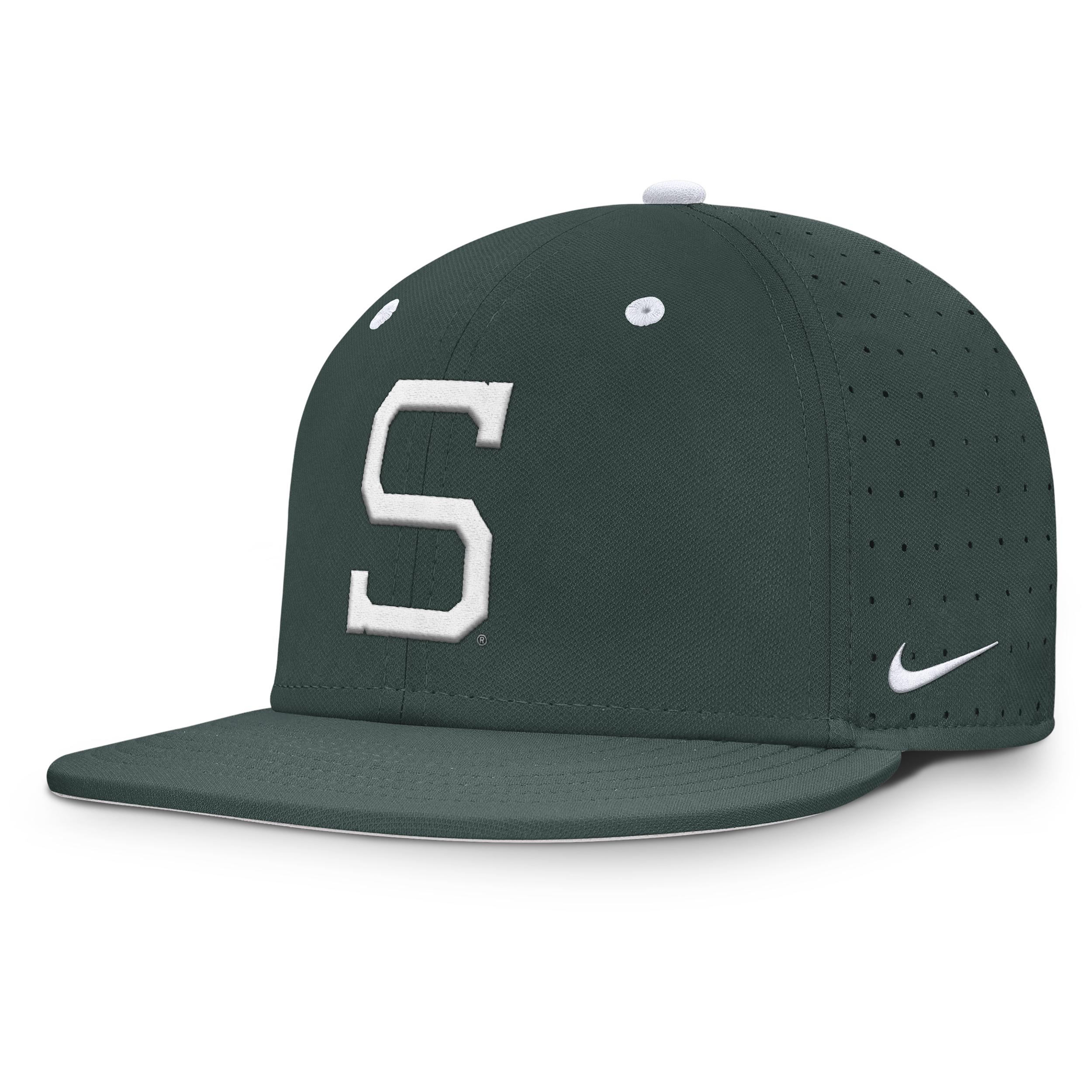 Michigan State Dugout True Nike Men's Dri-FIT College Fitted Hat by NIKE