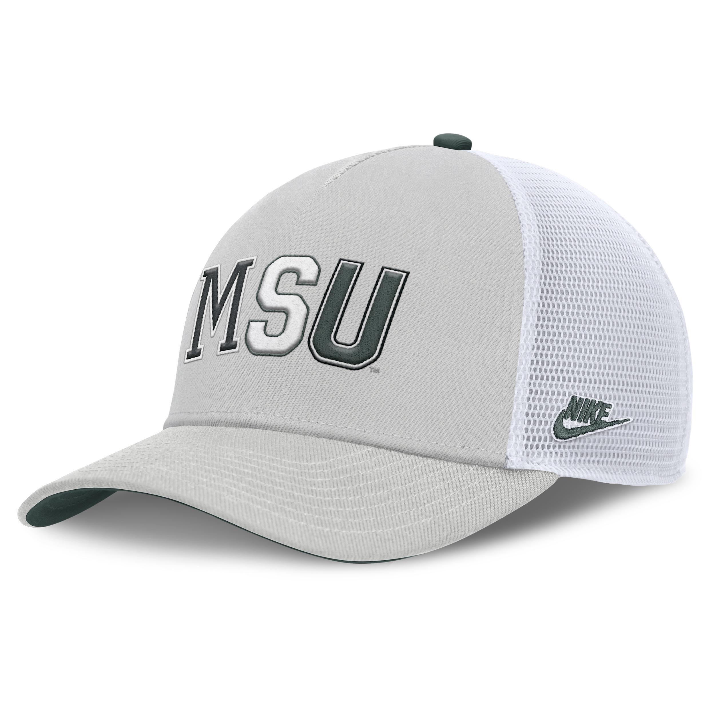 Michigan State Legacy Basketball Rise Nike Unisex College Trucker Adjustable Hat by NIKE